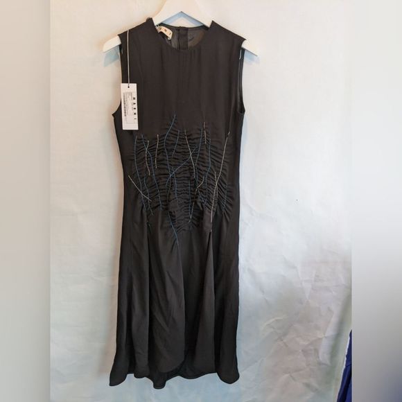 Marni Dresses & Skirts - Marni black midi dress size 4 (40) BNWT